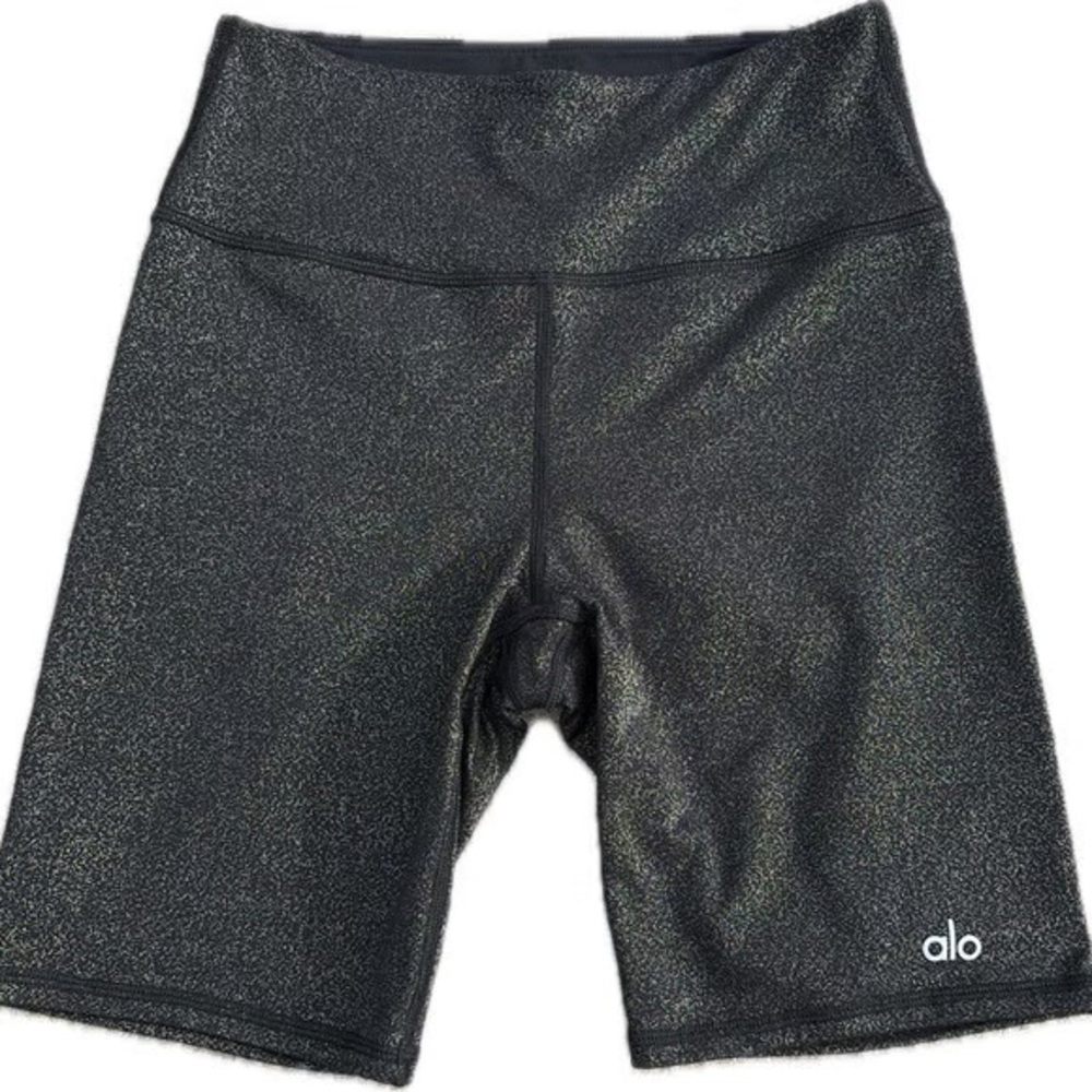 ALO Yoga Glitter Short Black/Silver